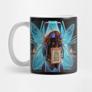 Don't Run With Your Mouth Open Funny Cicadas 2024 Brood XIII Mug